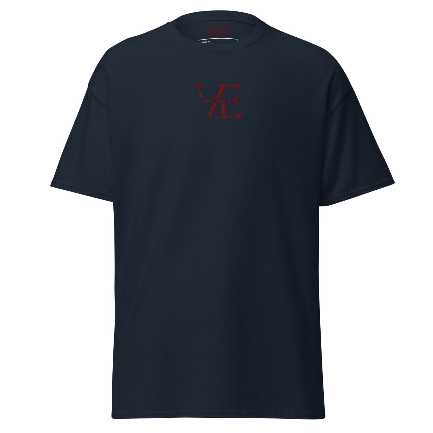 Vestiario Equino Silent Signature Tee Navy/Bordeaux