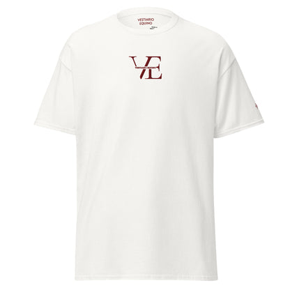 Vestiario Equino Silent Signature Tee White/Bordeaux
