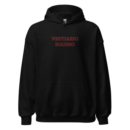 Vestiario Equino Rubrum Classic Identity Hoodie Black/Bordeaux