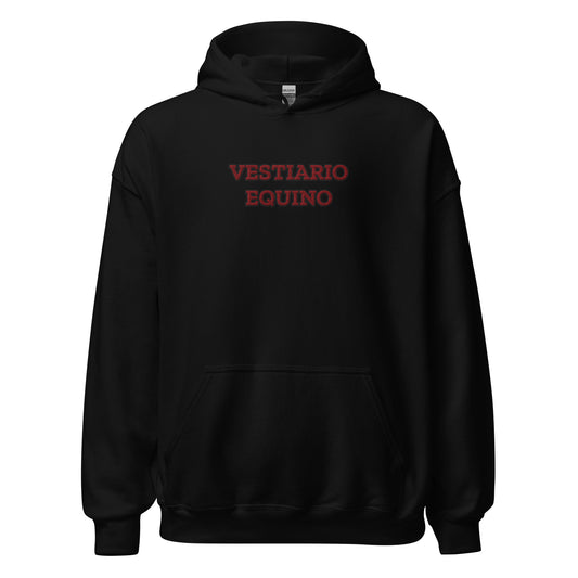 Vestiario Equino Rubrum Classic Identity Hoodie Black/Bordeaux